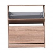 Flat Duo 2 Katlı Geniş Ayakkabılık Dolabı - Latte - 6