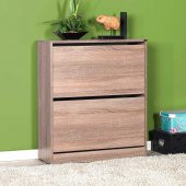 Flat Duo 2 Katlı Geniş Ayakkabılık Dolabı - Latte - 9