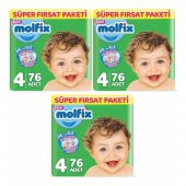 Molfix Bebek Bezi 4 Beden Maxi 76x3:228 Adet - 1