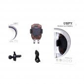 Spy QI 3.0 10W Kablosuz Hızlı Şarj Araç İçi Telefon Tutucu - 4