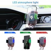 Spy QI 3.0 10W Kablosuz Hızlı Şarj Araç İçi Telefon Tutucu - 5