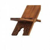 Hediyelik Rahle Ahşap Yakma Desenli Rahle 35 cm - 2