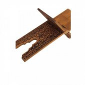Hediyelik Rahle Ahşap Yakma Desenli Rahle 55 cm - 2