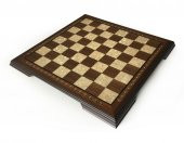 Helena Wood Art El Yapımı Ahşap Satranç Tablası 48cm - 1