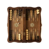 Helena Wood Art Carvo El Yapımı Orta Boy Ahşap Tavla Seti - 2