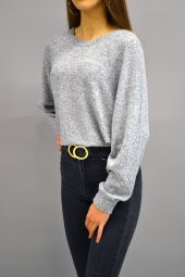 Yumoş Gri Sweatshirt - 2