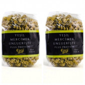 Yeşil Mercimek Unlu Burgu Makarna 350 gr (VEGAN) x 2 adet - 1