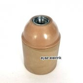 Marketcik E27 Gold Bakalit İtalyan Duy, Standart Avize Ampul Duyu - 1