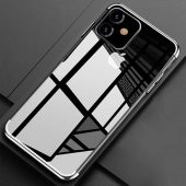 Apple iPhone 11 Kamera Korumalı Köşeleri Renkli Şeffaf Kılıf - 10