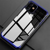 Apple iPhone 11 Kamera Korumalı Köşeleri Renkli Şeffaf Kılıf - 12