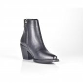 AYAKKALBİN 0701 SİYAH CLASSIC SKIN TOPUKLU KADIN BOT - 1