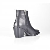 AYAKKALBİN 0701 SİYAH CLASSIC SKIN TOPUKLU KADIN BOT - 4