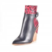 AYAKKALBİN 914 HAKİ SKIN TOPUKLU HAKİKİ DERİ BAYAN BOT - 1