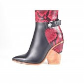 AYAKKALBİN 914 HAKİ SKIN TOPUKLU HAKİKİ DERİ BAYAN BOT - 2