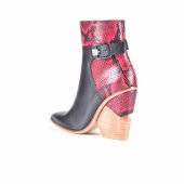 AYAKKALBİN 914 HAKİ SKIN TOPUKLU HAKİKİ DERİ BAYAN BOT - 3