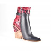 AYAKKALBİN 914 HAKİ SKIN TOPUKLU HAKİKİ DERİ BAYAN BOT - 4