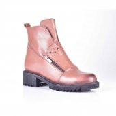 AYAKKALBİN 3706 VİZON CLASSIC SKIN TOPUKLU KADIN BOT - 1