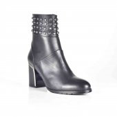AYAKKALBİN 0501 SİYAH CLASSIC SKIN TOPUKLU KADIN BOT - 4