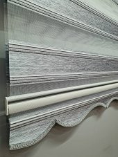 BBB Pliseli Simli Renk Geçişli Modern Stor Zebra Perde MZ284 - 1