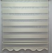 BBB Blackout Işık Geçirmeyen Stor Zebra Perde Krem MZ511 - 2