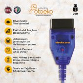 Fiat Alfa Romeo Arıza Tespit Cihazı Vag Kline Vagcom Multiecuscan - 3