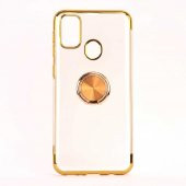 Galaxy M30S Yüzüklü Kamera Korumalı Köşeleri Renkli Şeffaf Kılıf thumbnail 7