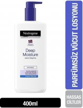 Neutrogena Deep Moisture Parfümsüz Hassas Cilt Vücut Losyonu 400 Ml - 1