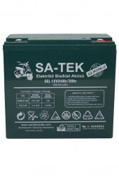 SA-TEK 12V 24 AH AKÜ ELEKTRİKLİ MOTORSİKLET AKÜSÜ JEL AKÜ 2023  ÜRETİM - 3