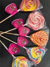 Sosyete Şekeri 50 Adet Rengarenk çeşitli lolipop şeker candy best tat marka - 9