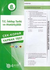 4 Adım 8. Sınıf T. C. İnkılap Tarihi ve Atatürkçülük Çek Kopar Yaprak Test - 1