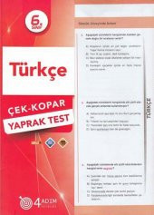 4 Adım 6. Sınıf Türkçe Çek Kopar Yaprak Test - 1