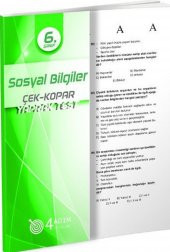 4 Adım 6. Sınıf Sosyal Bilgiler Çek Kopar Yaprak Test - 1
