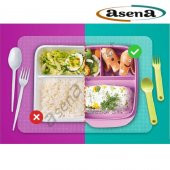 Tupperware BÖLMELİ BESLENME KUTUSU ( TURKUAZ ) HSGL - 5
