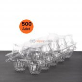 10 LU Plastik Yumurta Viyolü (500 Adet) İzpack - 3