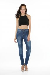 VİKİNGS JEANS Bayan-MOM-JEAN- Kot - Denim Pantolon - 30-boy-9018 - 1