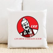 Çay Erdal Bakkalda İçilir Kişiye Özel Yastık Kılıfı Pi239 - 1