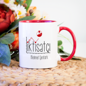 Kişiye Özel İktisatçı Kupa Bardak - Kırmızı - 1