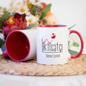 Kişiye Özel İktisatçı Kupa Bardak - Kırmızı - 2