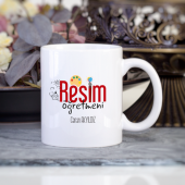 Kişiye Özel Resim Öğretmeni Kupa Bardak - 1
