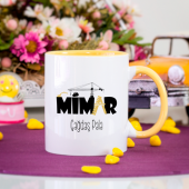 Kişiye Özel Mimar Kupa Bardak - Sarı - 1