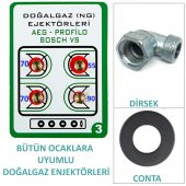 Set Üstü Ocak, Doğalgaz Tamir Setti (Enjektör/Meme, Dirsek) - 1