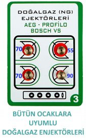 Set Üstü Ocak, Doğalgaz Tamir Setti (Enjektör/Meme, Dirsek) - 2