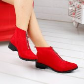 Ayakland 622 Günlük Fermuarlı Bayan Süet Bot Ayakkabı - 8