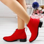 Ayakland 622 Günlük Fermuarlı Bayan Süet Bot Ayakkabı - 9