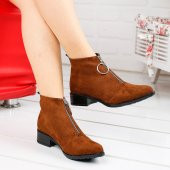 Ayakland 622 Günlük Fermuarlı Bayan Süet Bot Ayakkabı - 2