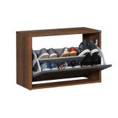 New Step Oturaklı Ayakkabılık - Oslo Ceviz-Antrasit - 8