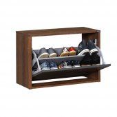 New Step Oturaklı Ayakkabılık - Oslo Ceviz-Antrasit - 9