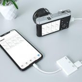 İPHONE USB ÇEVİRİCİ MOUSE FLASH DİSK İÇİN ÇOĞALTICI İPHONE X 10 UYUML - 3