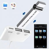 İPHONE USB ÇEVİRİCİ MOUSE FLASH DİSK İÇİN ÇOĞALTICI İPHONE X 10 UYUML - 4