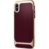Spigen Apple iPhone X Kılıf Neo Hybrid Burgundy - 057CS22168 - 2